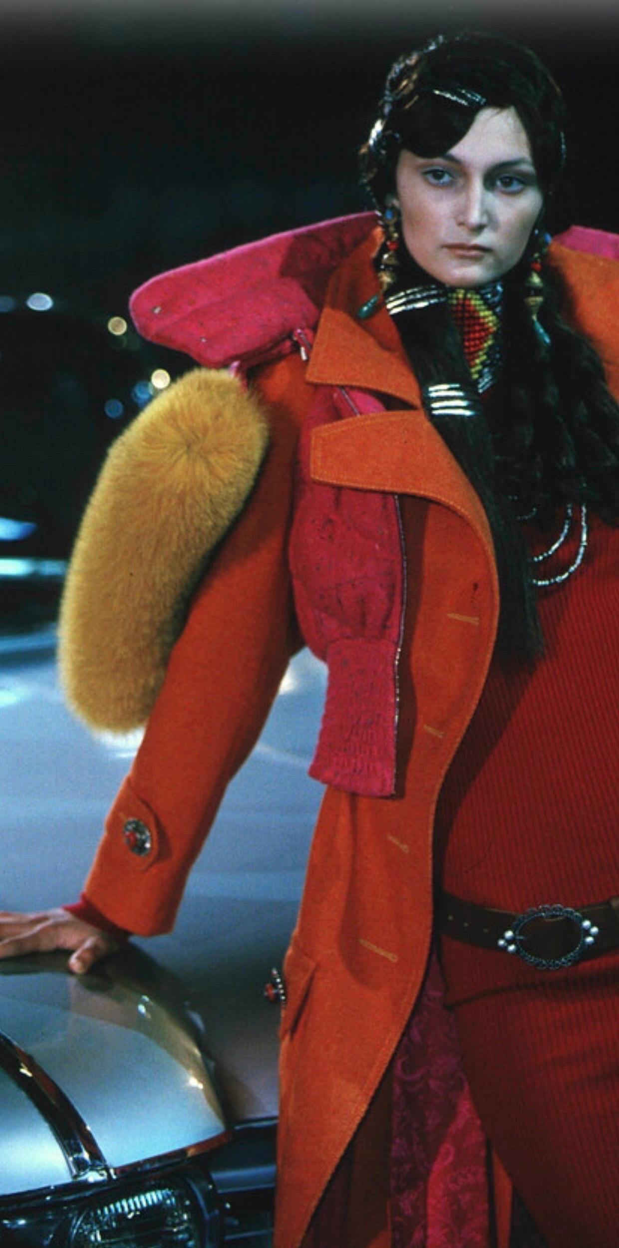 CHRISTIAN DIOR John Galliano F/W 1998 Fringed Wool Jacket and
