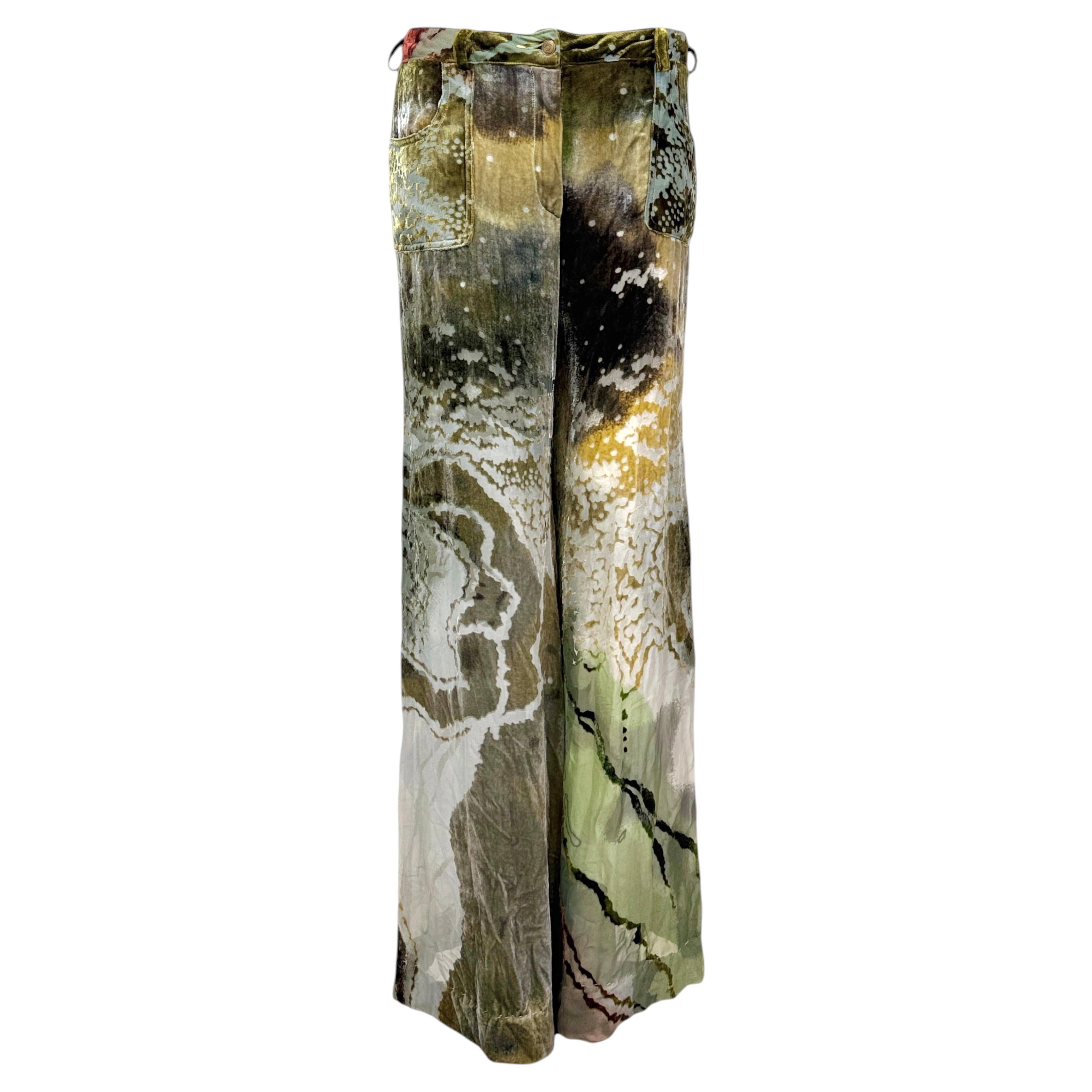 Christian Dior John Galliano Fall 2001 velvet pants
