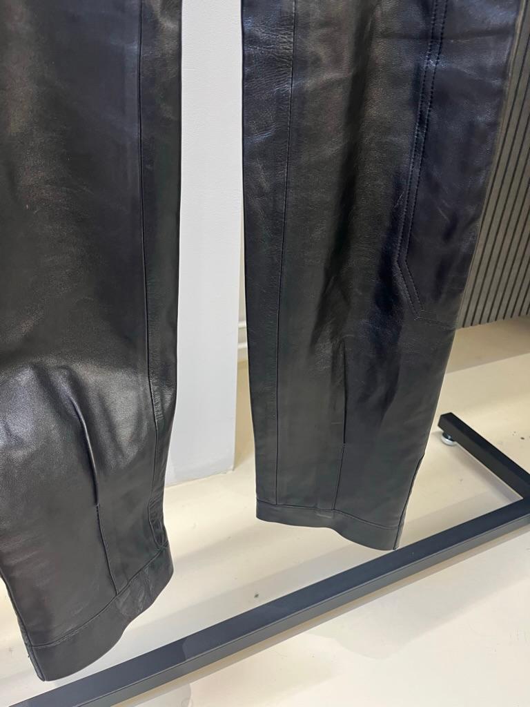 Christian Dior John Galliano Leather Cargo Buckle Pants For Sale 1