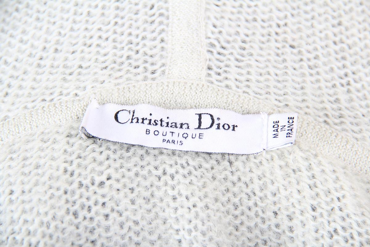 Christian Dior & John Galliano mohair hoodie cardigan In Good Condition For Sale In Алматинский Почтамт, KZ