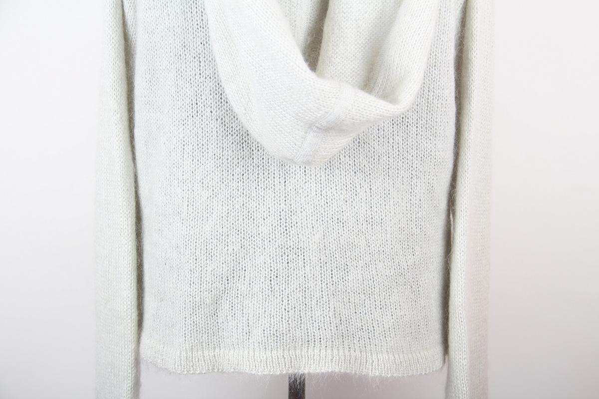 Christian Dior & John Galliano mohair hoodie cardigan For Sale 2