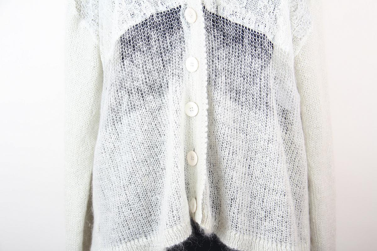 Christian Dior & John Galliano mohair hoodie cardigan For Sale 4