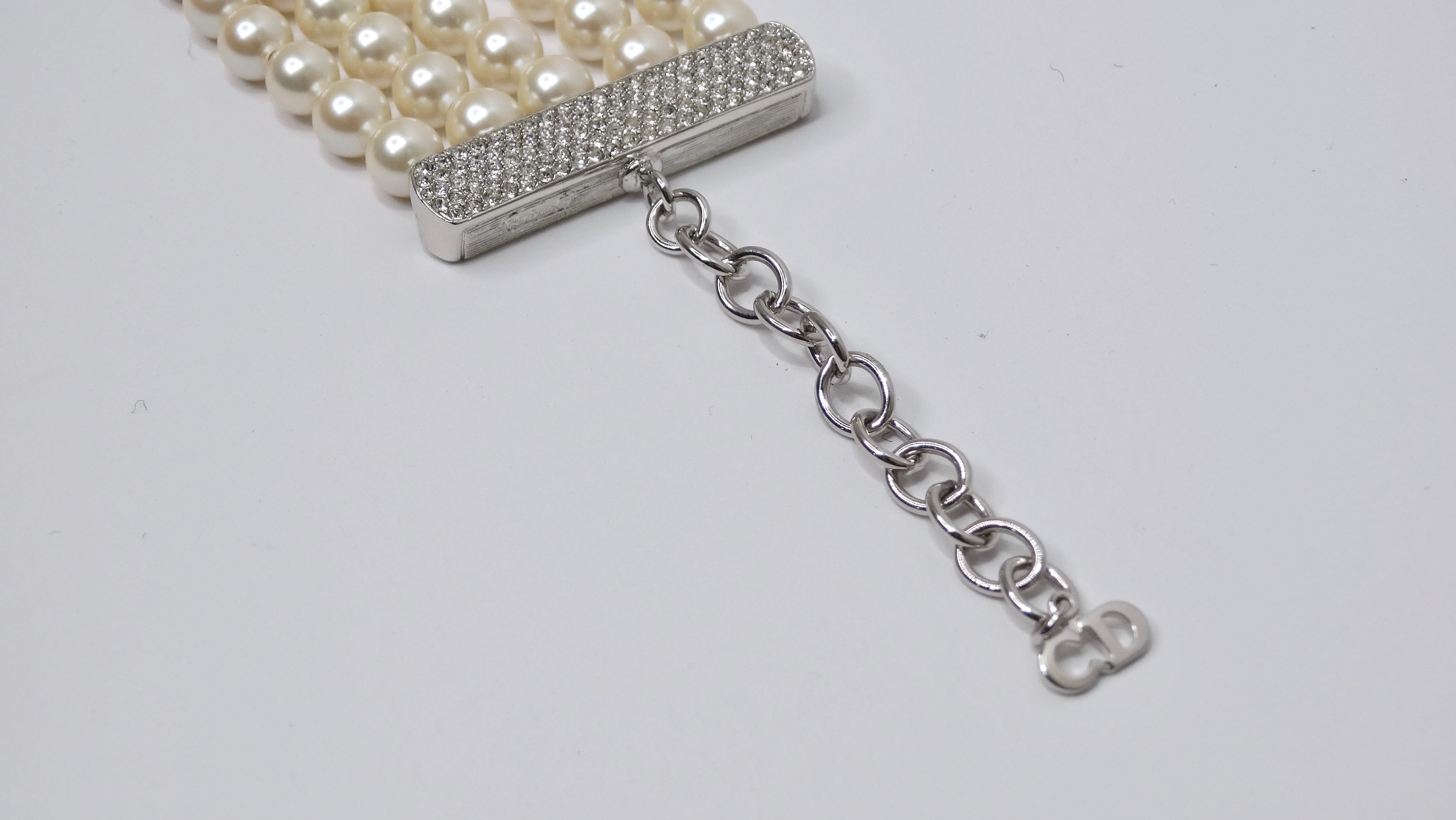 Christian Dior - John Galliano Pearl & Crystal Choker Necklace 1
