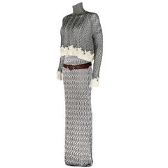 Christian Dior John Galliano Runway Dress, Top & Belt Fall/Winter 1998 Sz Small