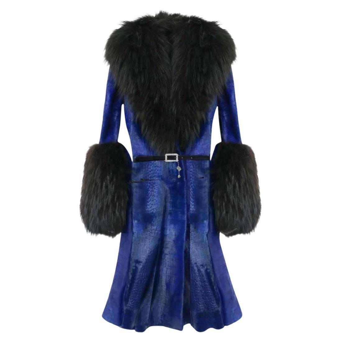 Christian Dior John Galliano - Runway Fall/Winter 2007 Fur Coat Size 38FR For Sale
