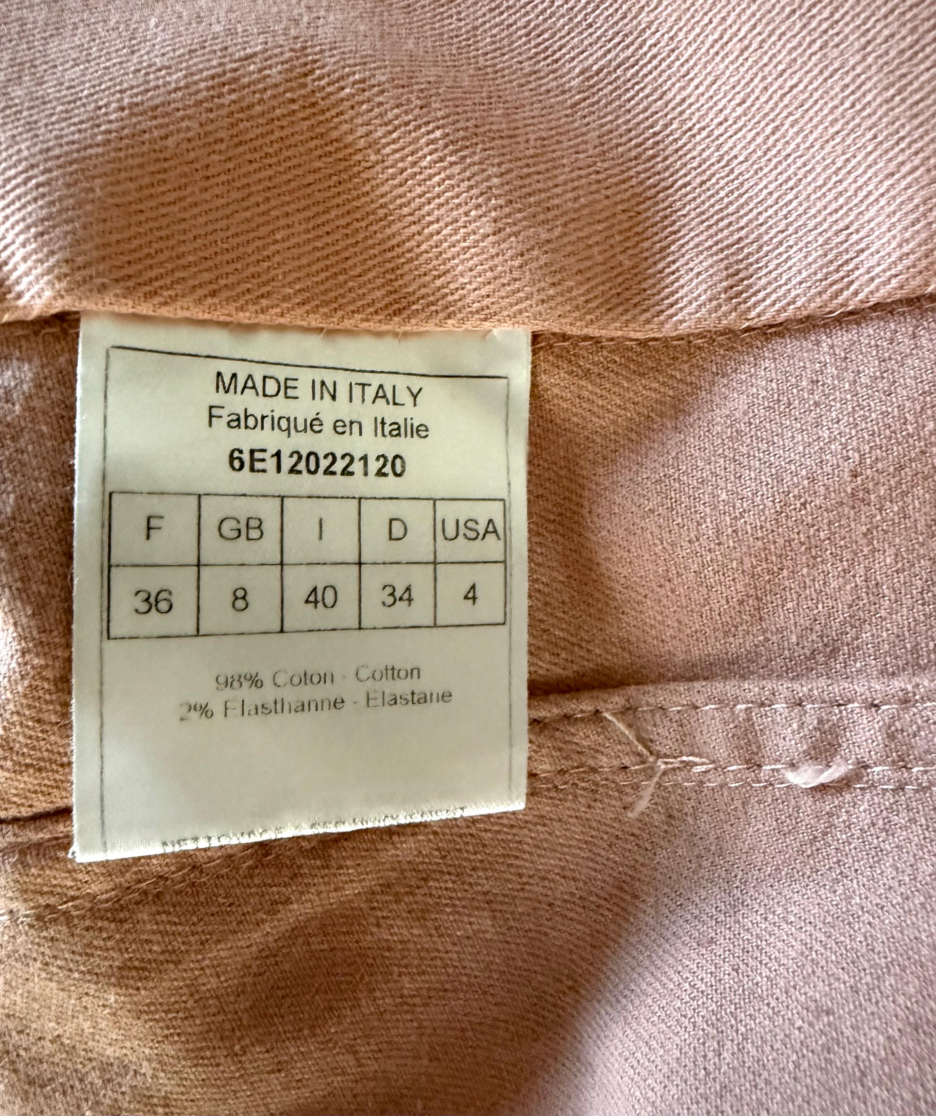 CHRISTIAN DIOR John Galliano Pasarela S/S 2006 Chaqueta vaquera trampantojo y encaje 36 en venta 10