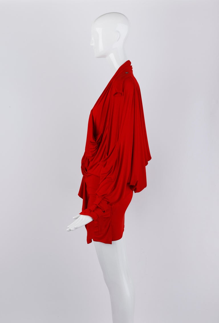 fitted lace wedding dress Satin Red Classy Cup Mini Fit Dress main image 1