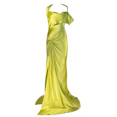 Christian Dior John Galliano Silk Evening Gown Fall/Winter 2003 Sz 38FR