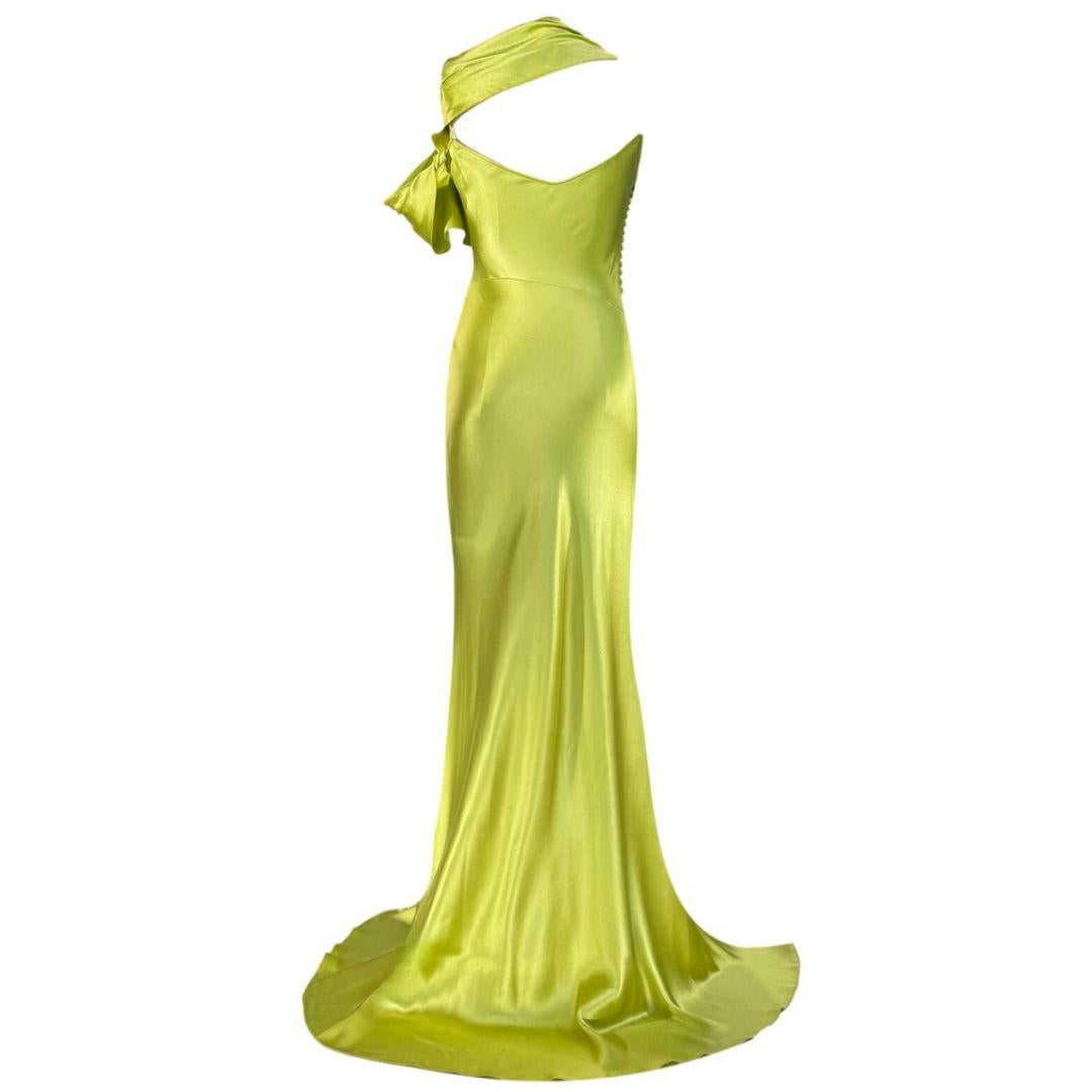 Christian Dior John Galliano Vestido de noche de seda Otoño/Invierno 2003 Sz 38FR en Bueno estado para la venta en Saint Petersburg, FL