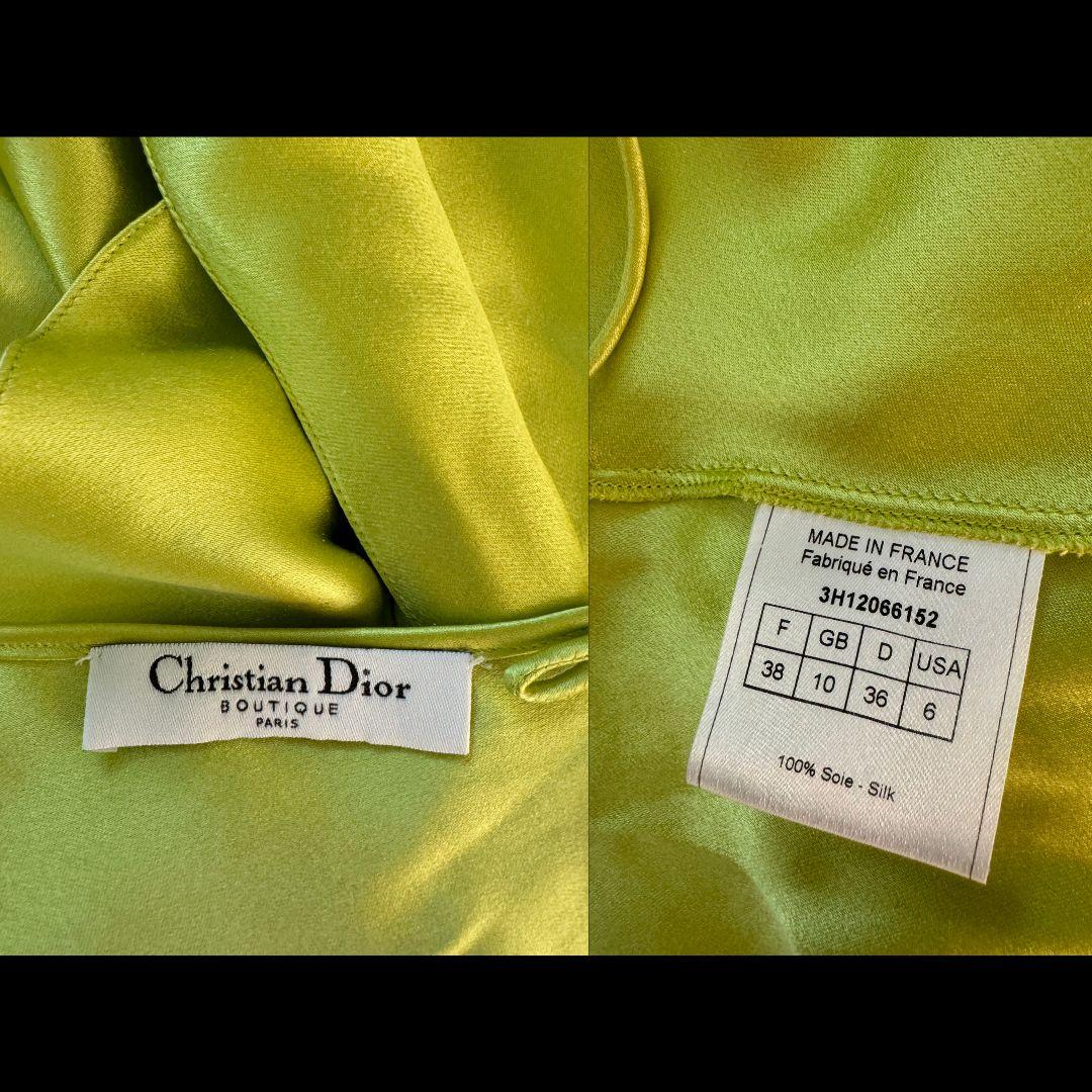 De las mujeres Christian Dior John Galliano Vestido de noche de seda Otoño/Invierno 2003 Sz 38FR en venta