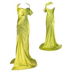 Christian Dior John Galliano Silk Evening Gown Fall/Winter 2003 Sz 38FR
