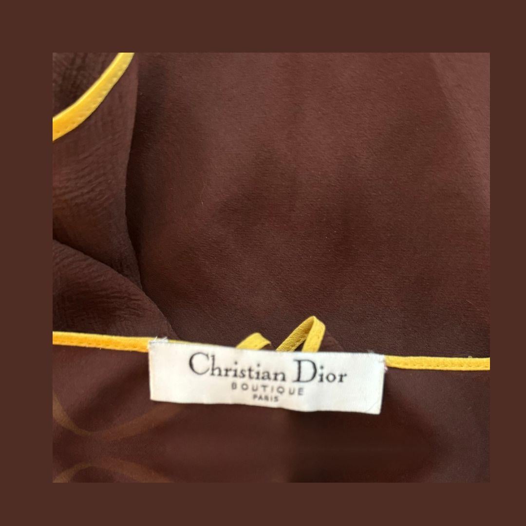 Christian Dior John Galliano Silk Evening Gown Fall/Winter Size 38FR In Good Condition In Saint Petersburg, FL