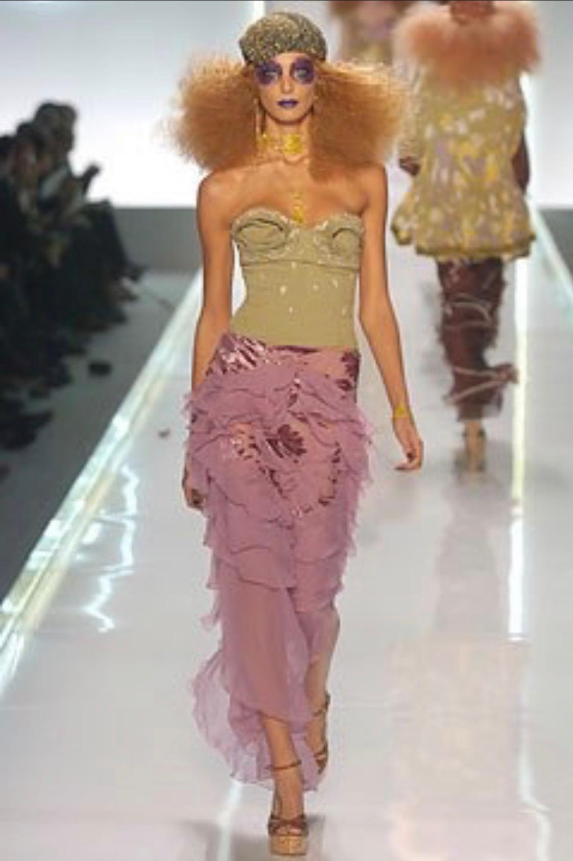 Christian Dior (John Galliano) Spring/Summer 2005 Silk Camisole & Skirt Ensemble 1