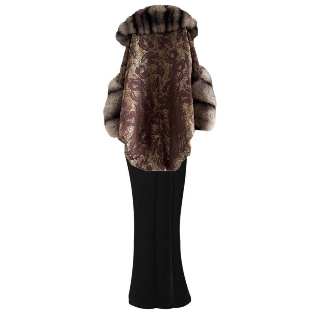 Christian Dior - John Galliano Coat with fur.  Skirt is also Dior but not from the same season Size 40FR - John Galliano for Christian Dior Spring 2008