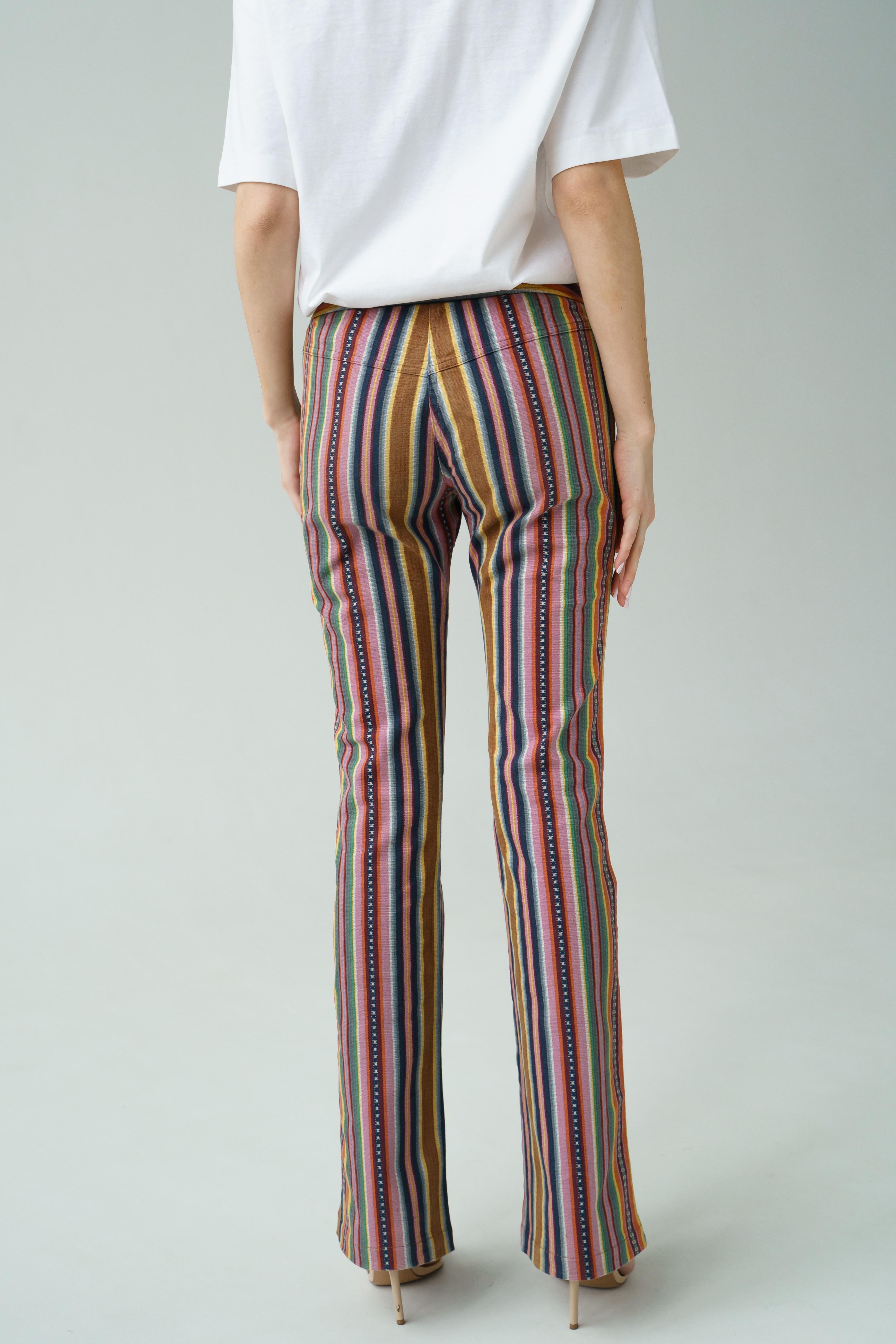 Christian Dior & John Galliano SS 2002 Y2K denim jeans iconic print For Sale 1