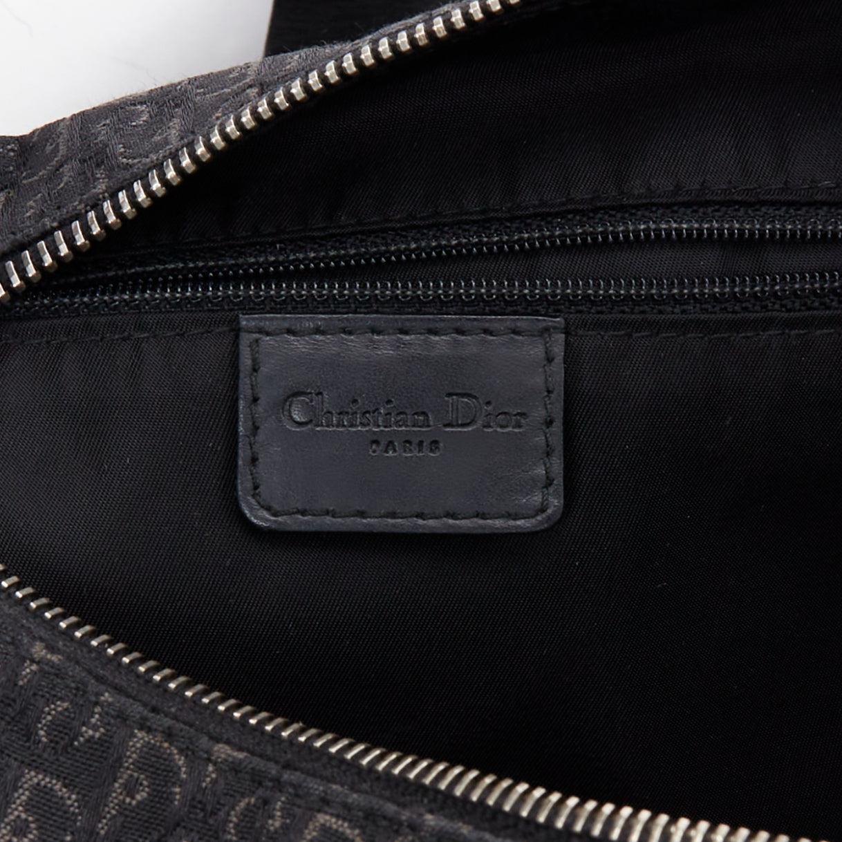 CHRISTIAN DIOR John Galliano Street Chic Hobo black Diorissimo crossbody bag For Sale 5