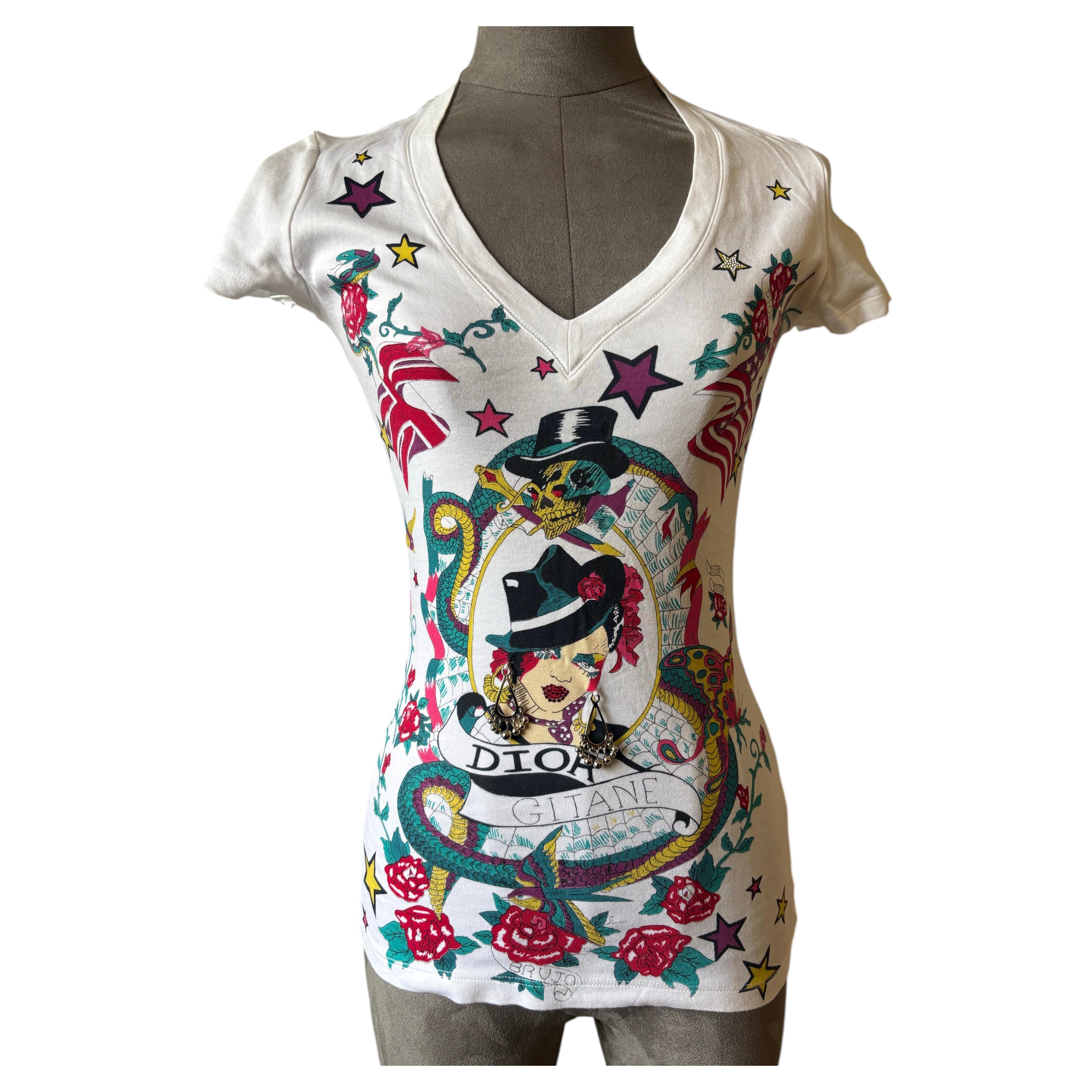 Christian Dior – John Galliano – T-Shirt „Gitane“ Laufsteg – Frühjahr/Sommer 2004 im Angebot