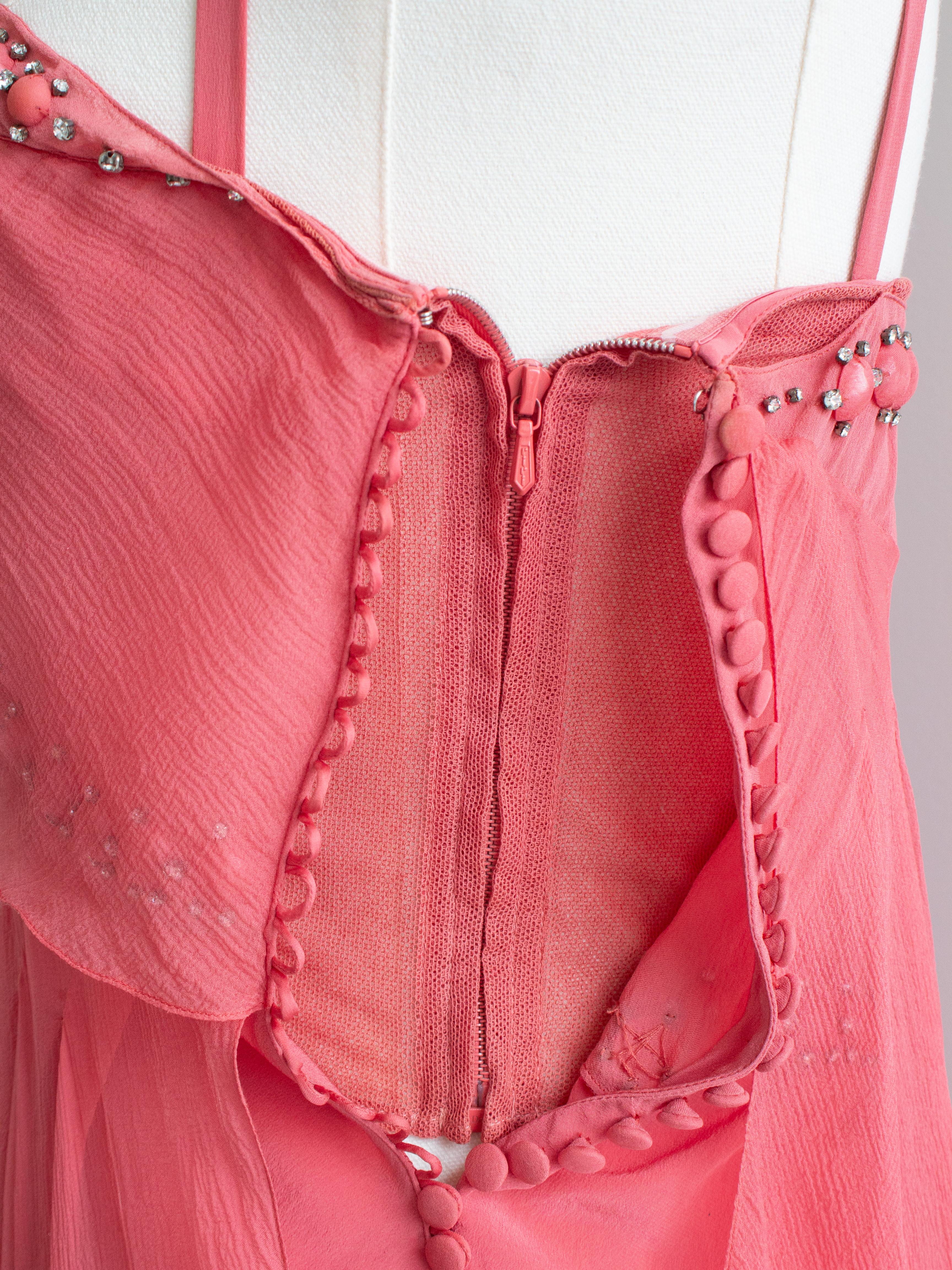 Christian Dior John Galliano Vintage 2006 Blush Pink Coral Embellished Gown 11