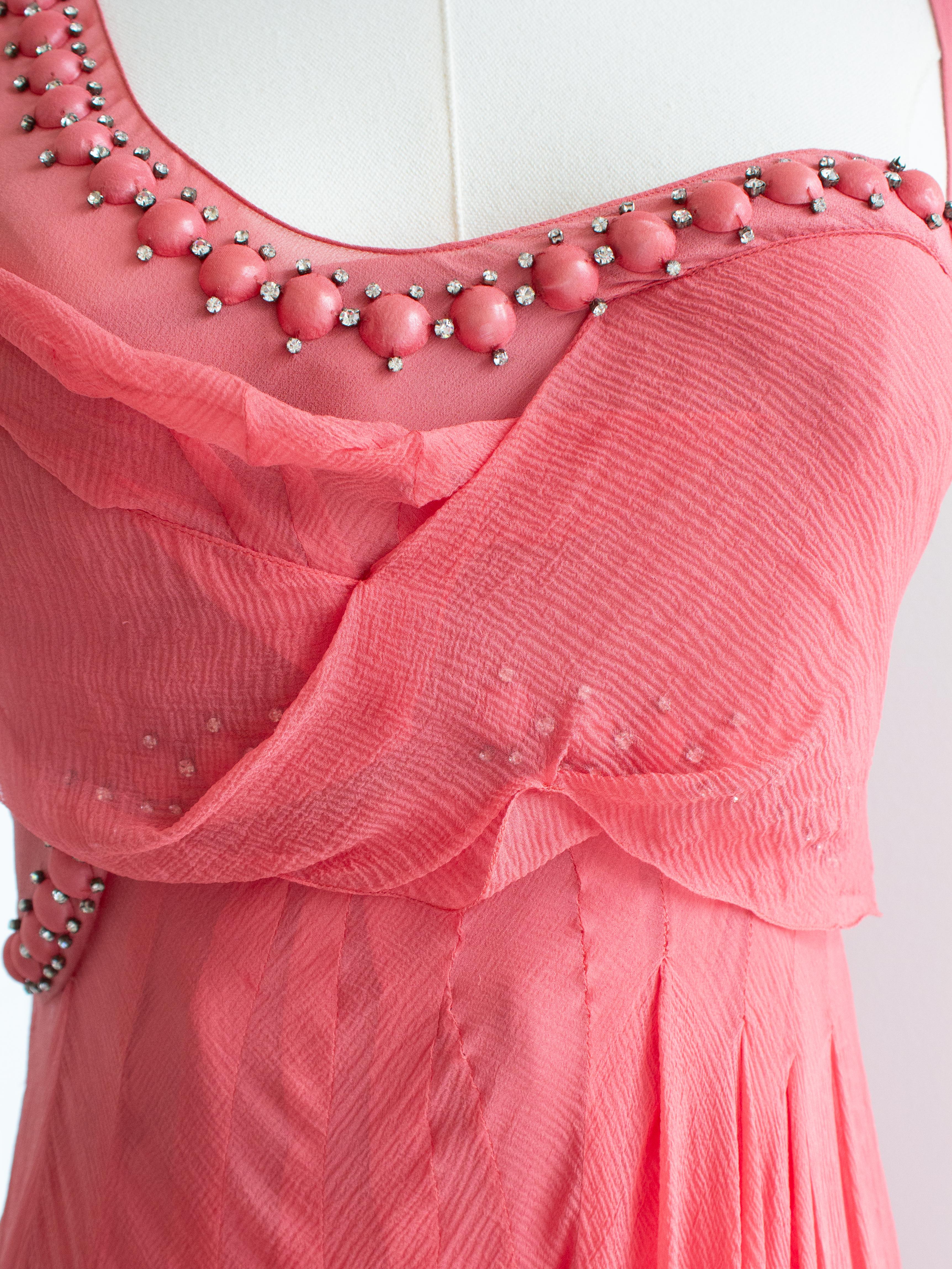 Christian Dior John Galliano Vintage 2006 Blush Pink Coral Embellished Gown 3