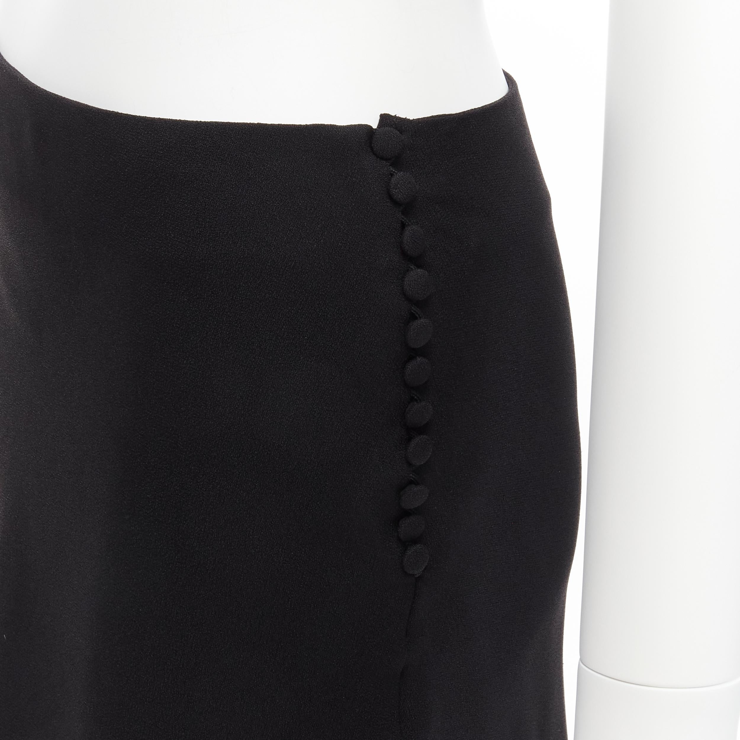 CHRISTIAN DIOR John Galliano Vintage black lace trim hem flare knee skirt FR38 M
Reference: TGAS/D00221
Brand: Dior
Designer: John Galliano
Material: Acetate, Viscose
Color: Black
Pattern: Solid
Closure: Button
Lining: Black Silk
Extra Details: