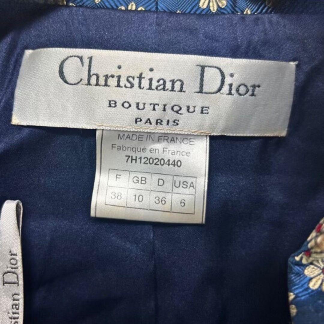 Women's Christian Dior John Galliano Vintage Blue Dress Fall/Winter 1997 Size 38FR