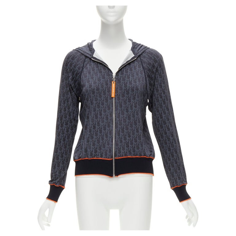 CHRISTIAN DIOR John Galliano Vintage Diorissimo F trotter hoodie jacket  FR38 M For Sale at 1stDibs