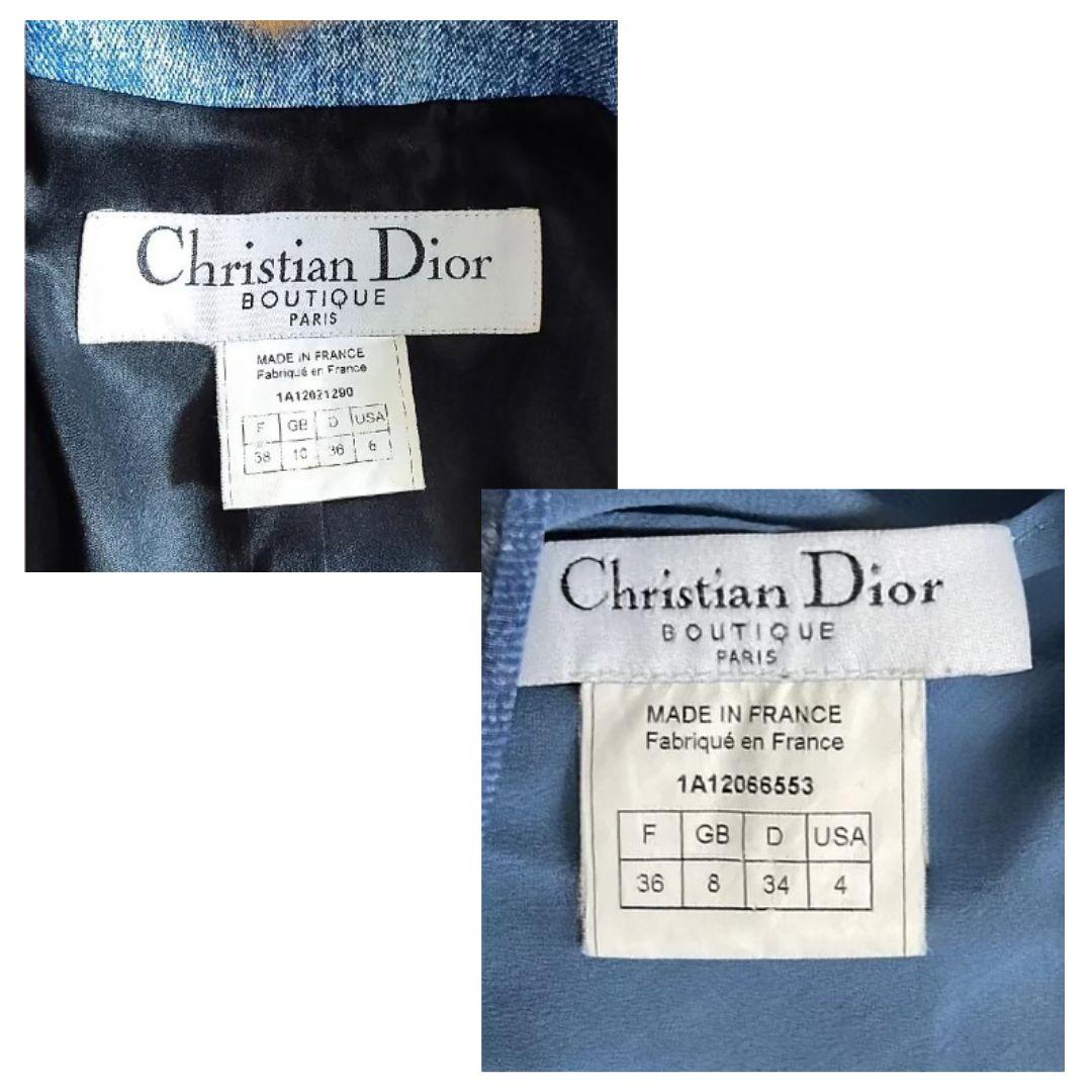Christian Dior John Galliano Vintage Dress & Jacket Fall/Winter 2001 Size 36FR For Sale 1