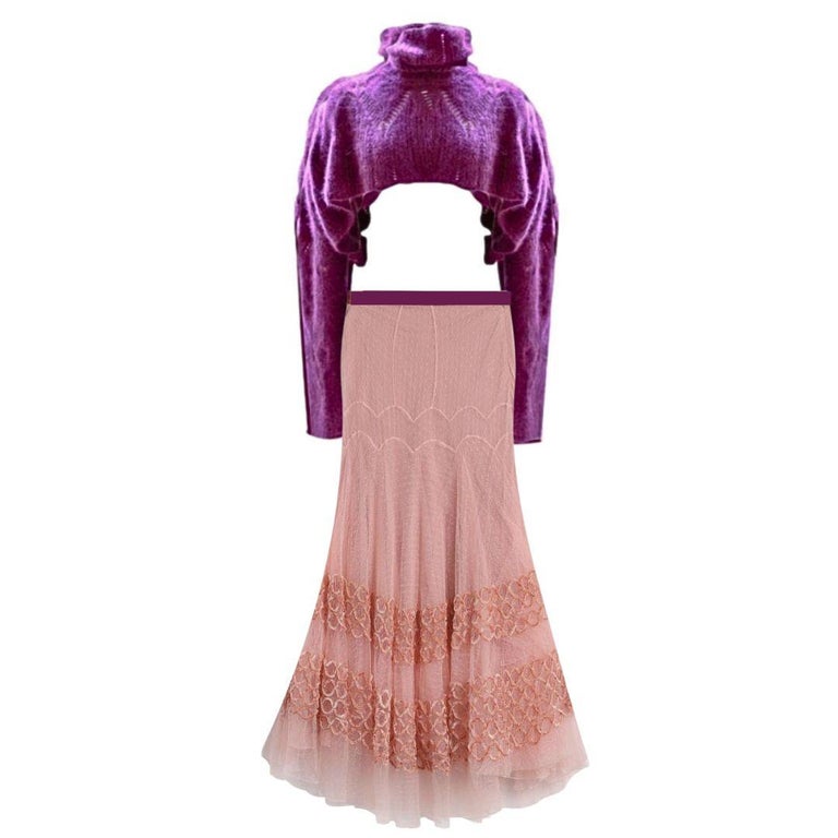 Christian Dior John Galliano Vintage Fall 2000 Maxi Skirt and  