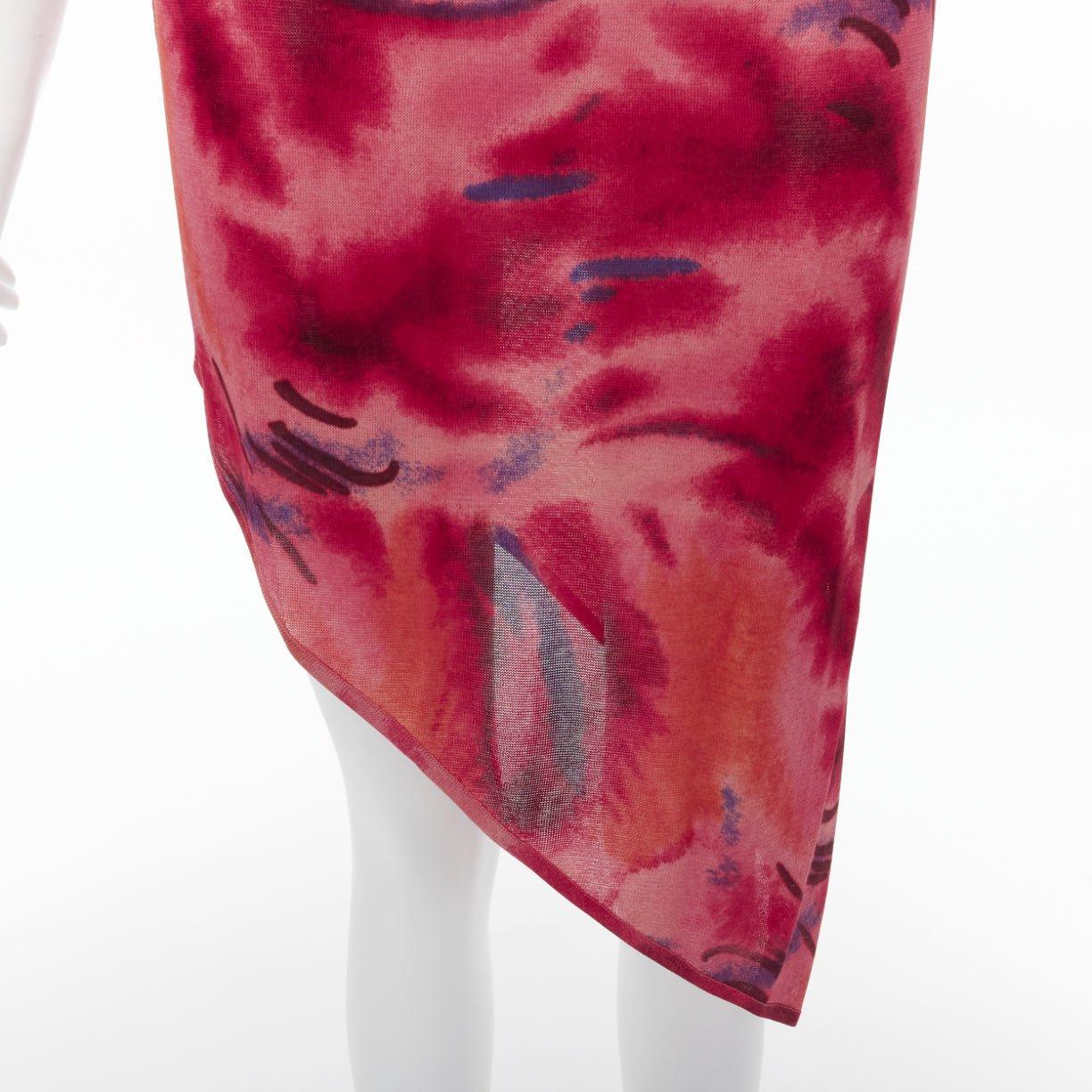 CHRISTIAN DIOR John Galliano Vintage red abstract print asymmetric hem slip dress FR38 M
Reference: TGAS/D00401
Brand: Christian Dior
Designer: John Galliano
Material: Viscose
Color: Red, Purple
Pattern: Abstract
Closure: Slip On
Extra Details: