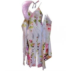 Christian Dior John Galliano Vintage Silk Dress Spring/Summer 2004 Size 36FR