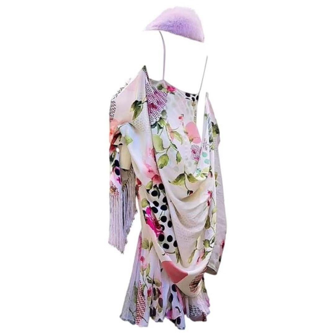 Christian Dior John Galliano Vintage Silk Dress Spring/Summer 2004 Size 36FR In Good Condition For Sale In Saint Petersburg, FL