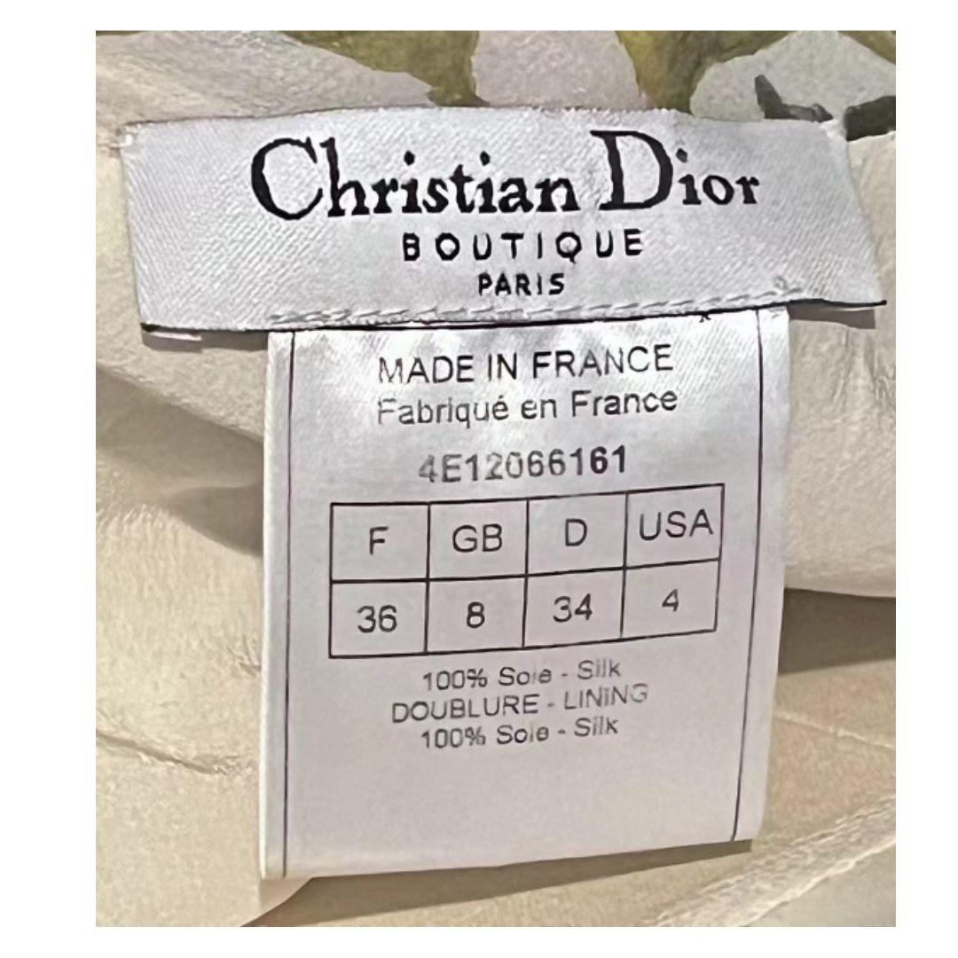 Women's Christian Dior John Galliano Vintage Silk Dress Spring/Summer 2004 Size 36FR For Sale