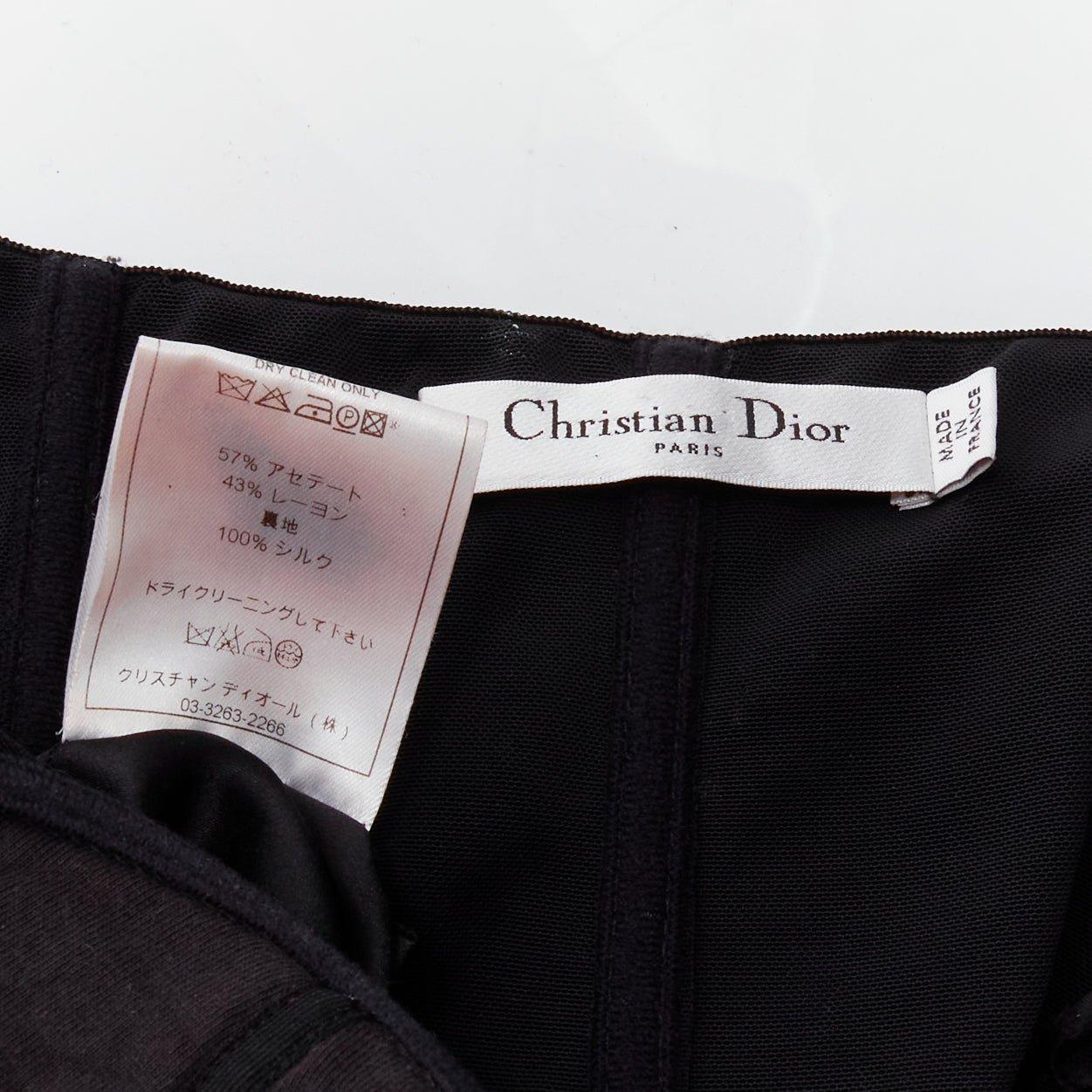 CHRISTIAN DIOR John Galliano Vintage U neckline strapless goddess dress FR38 M For Sale 5