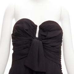 CHRISTIAN DIOR John Galliano Vintage U neckline strapless goddess dress FR38 M