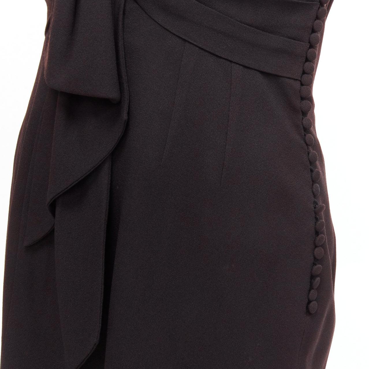 CHRISTIAN DIOR John Galliano Vintage U neckline strapless goddess dress FR38 M For Sale 2