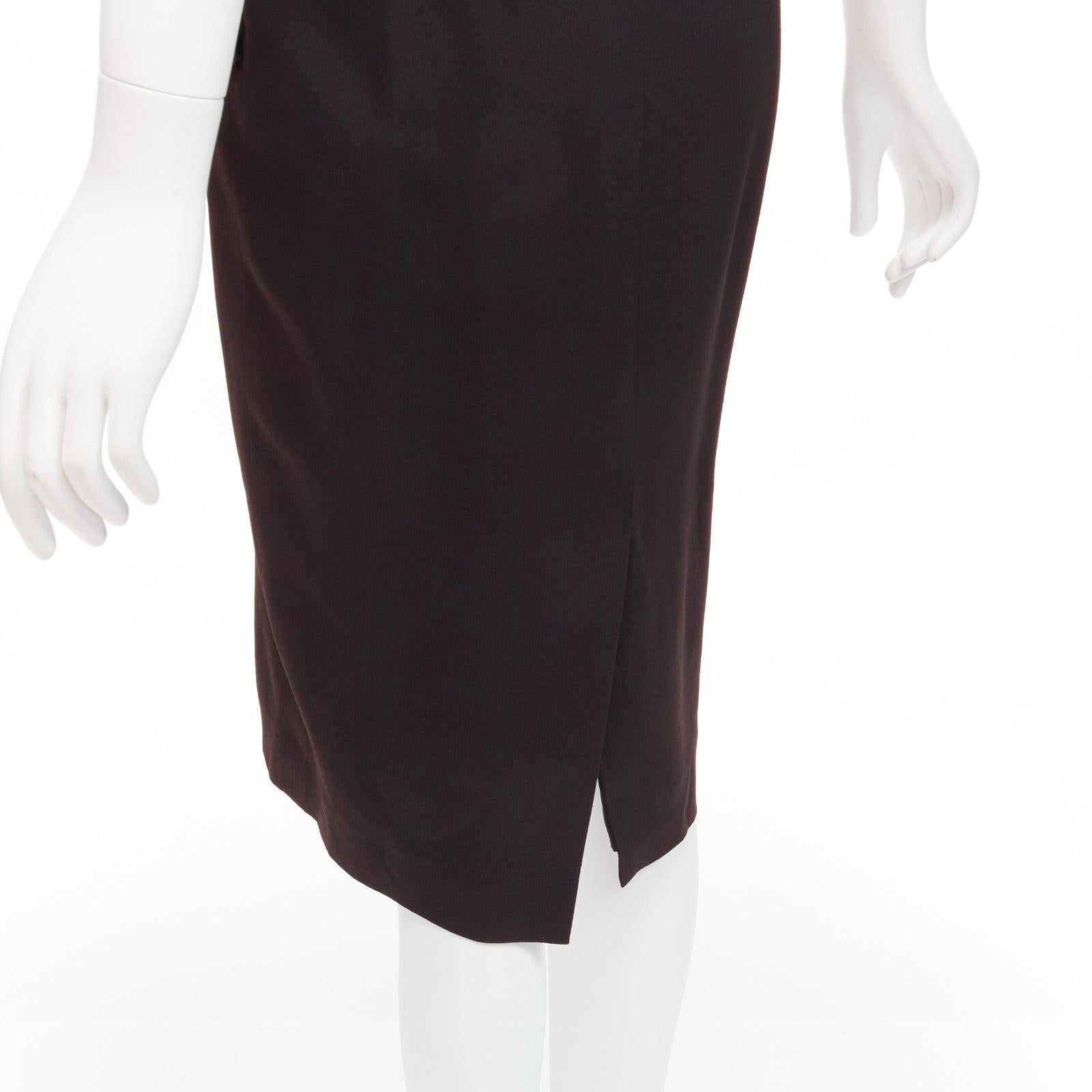 CHRISTIAN DIOR John Galliano Vintage U neckline strapless goddess dress FR38 M For Sale 3