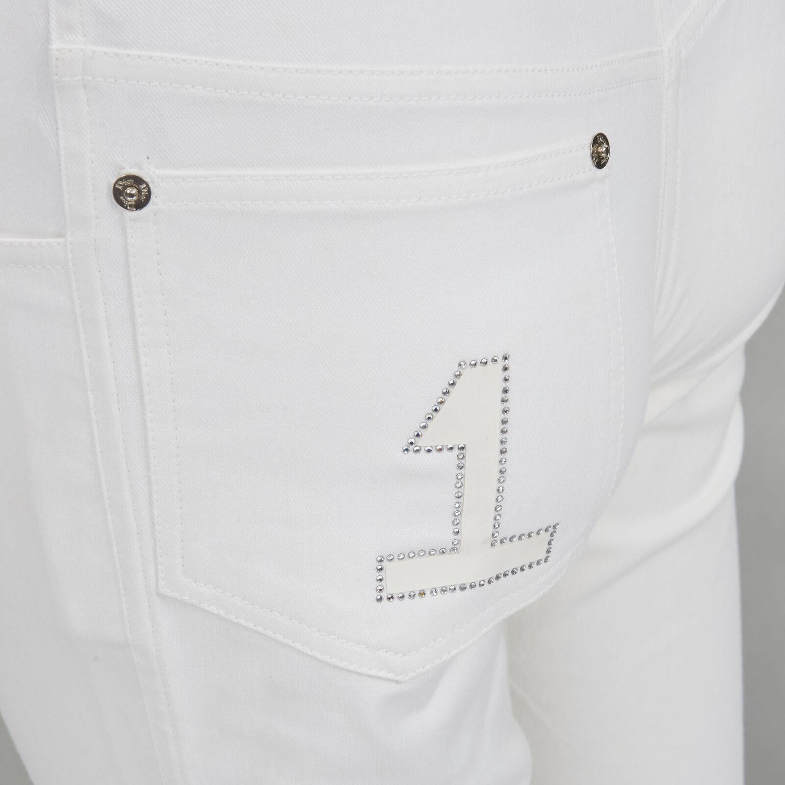 CHRISTIAN DIOR John Galliano Y2K crystal 3D petal cropped flare jeans
Reference: ANWU/A00538
Brand: Christian Dior
Designer: John Galliano
Material: Feels like cotton
Color: White
Pattern: Solid
Closure: Zip Fly

CONDITION:
Condition: Excellent,