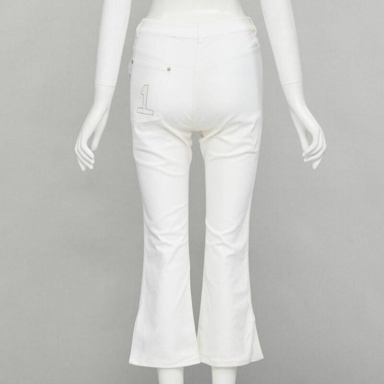 CHRISTIAN DIOR John Galliano Y2K crystal 3D petal cropped