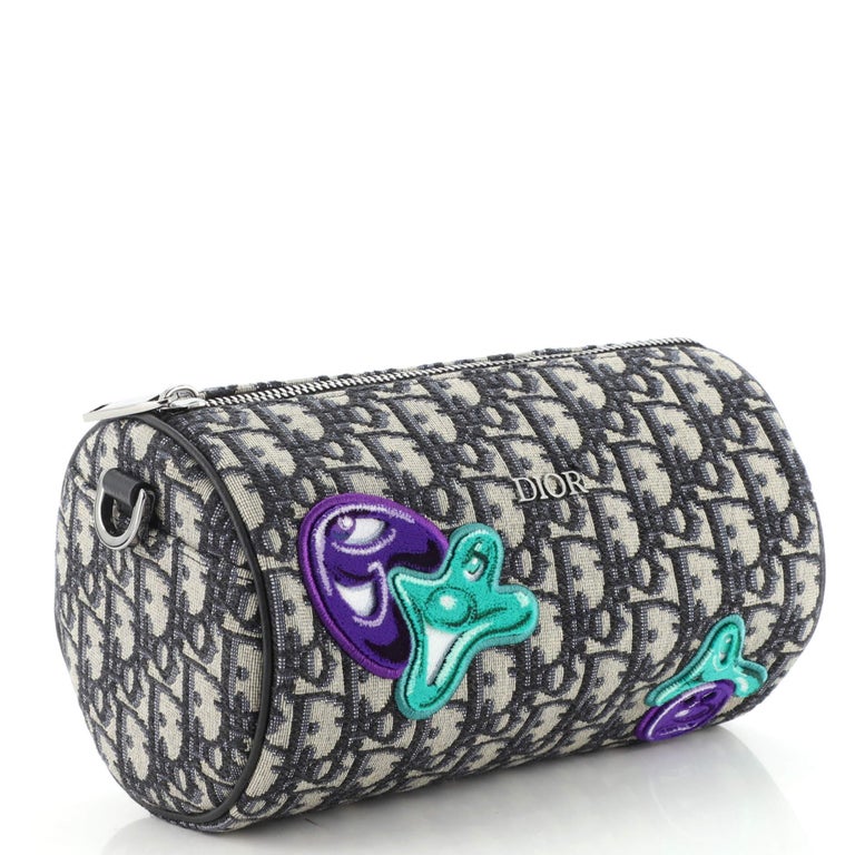 Christian Dior Kenny Scharf Roller Messenger Bag Embroidered Oblique ...
