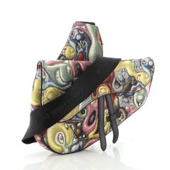 Christian Dior Kenny Scharf Saddle Crossbody Bag Jacquard