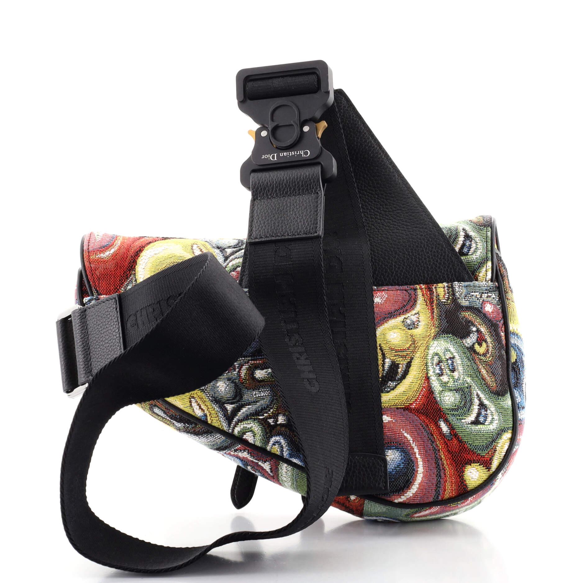 Christian Dior Kenny Scharf Sattel Umhängetasche Jacquard im Zustand „Gut“ in NY, NY