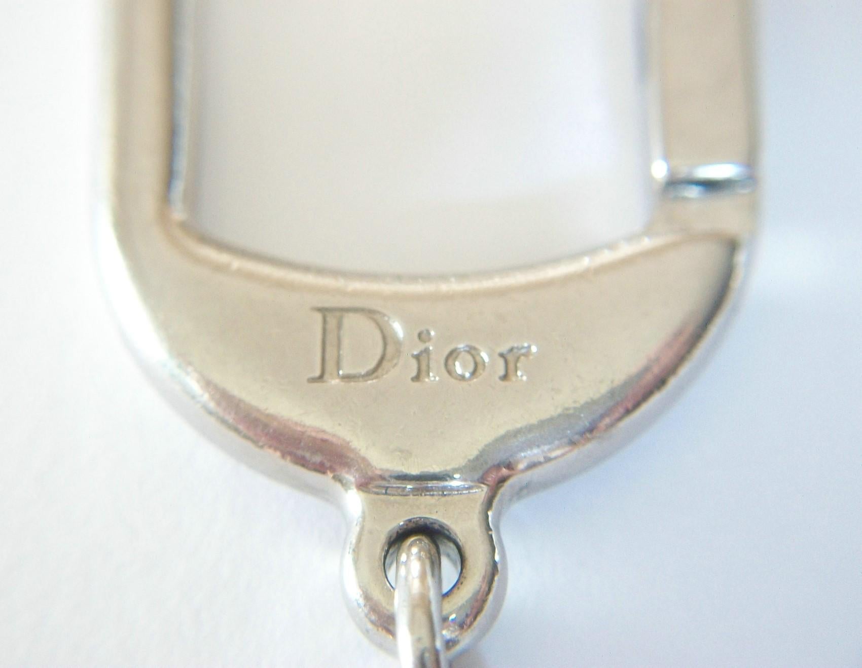 Christian Dior, Key/Bag Chain with Enamel Charms, Made in Italy, circa 1990s For Sale 6