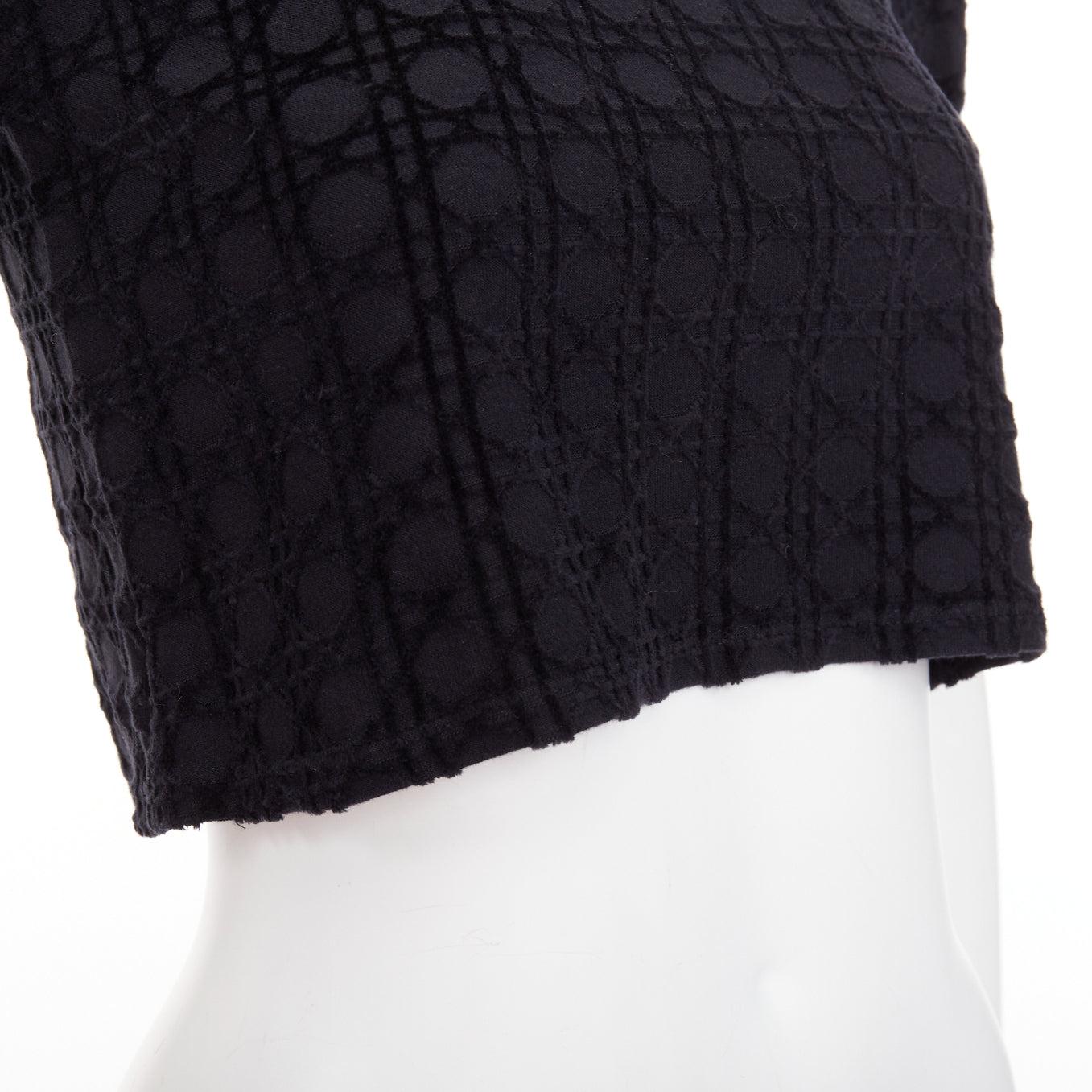 Christian Dior KIDS Diorissimo cannage in velluto stampato in cotone, crop top 10 anni XS in vendita 2