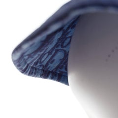 CHRISTIAN DIOR KIDS navy cotton monogram lined bucket hat T4