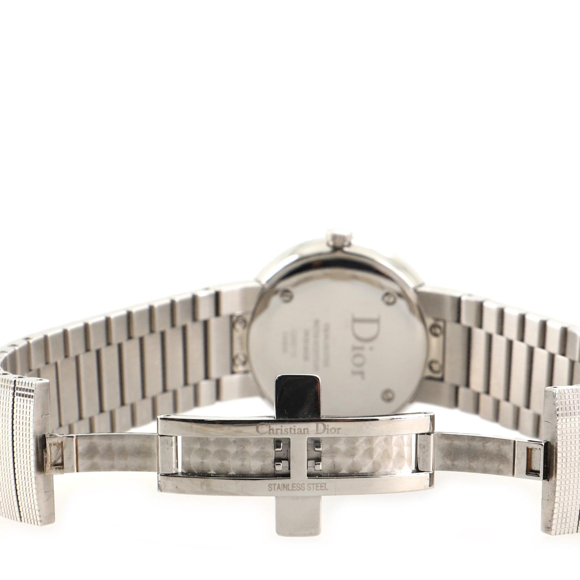 Christian Dior La D De Dior Quartz Watch Stainless Steel 33 2