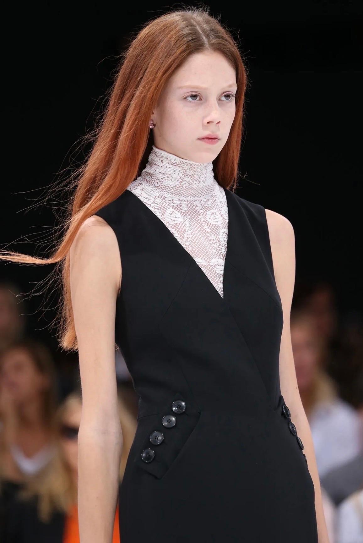 Camicetta in pizzo, uncinetto e seta di Christian Dior in vendita 1