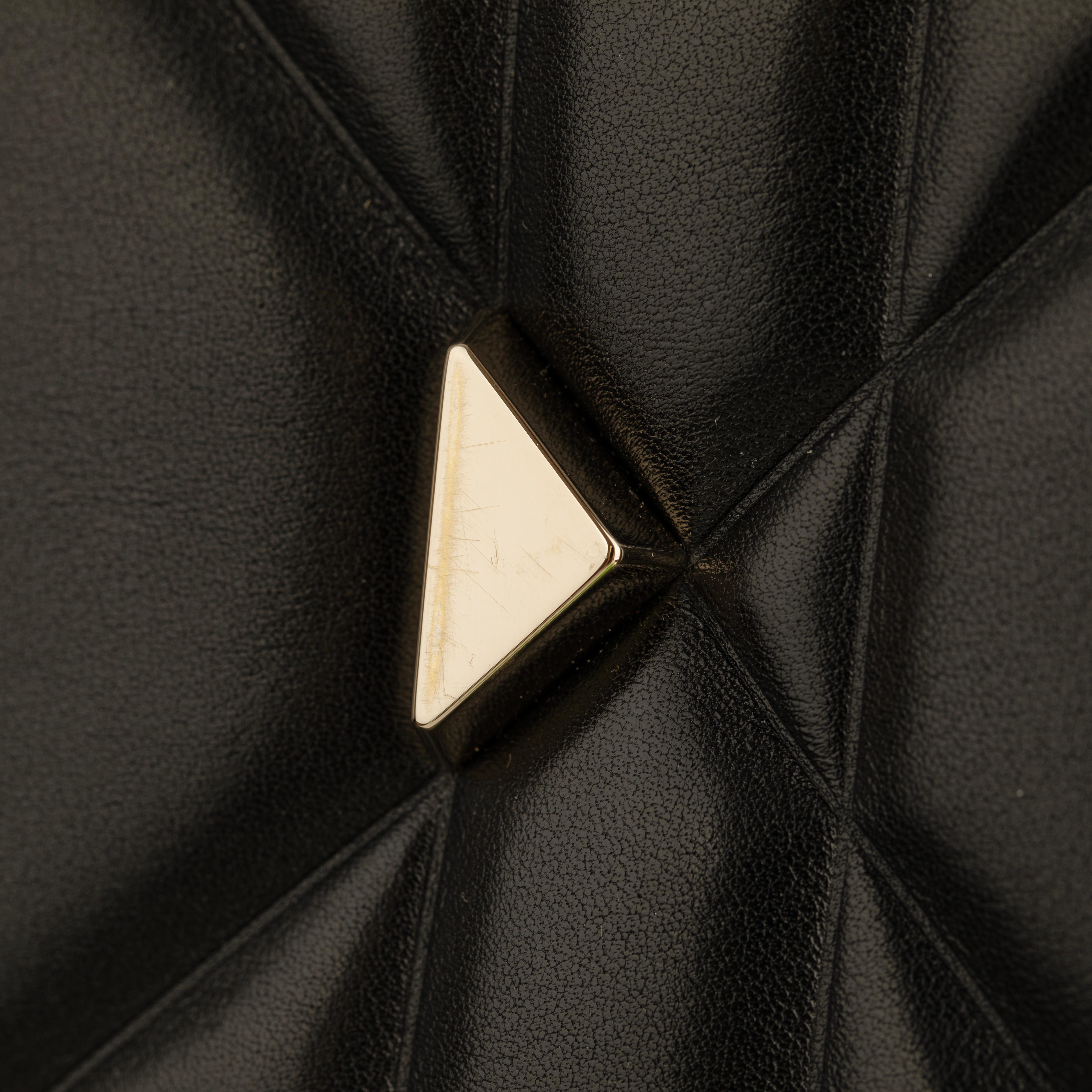 Christian Dior Lady 95.22 Medium Top Handle Bag in Black Cannage Lambskin with G For Sale 10