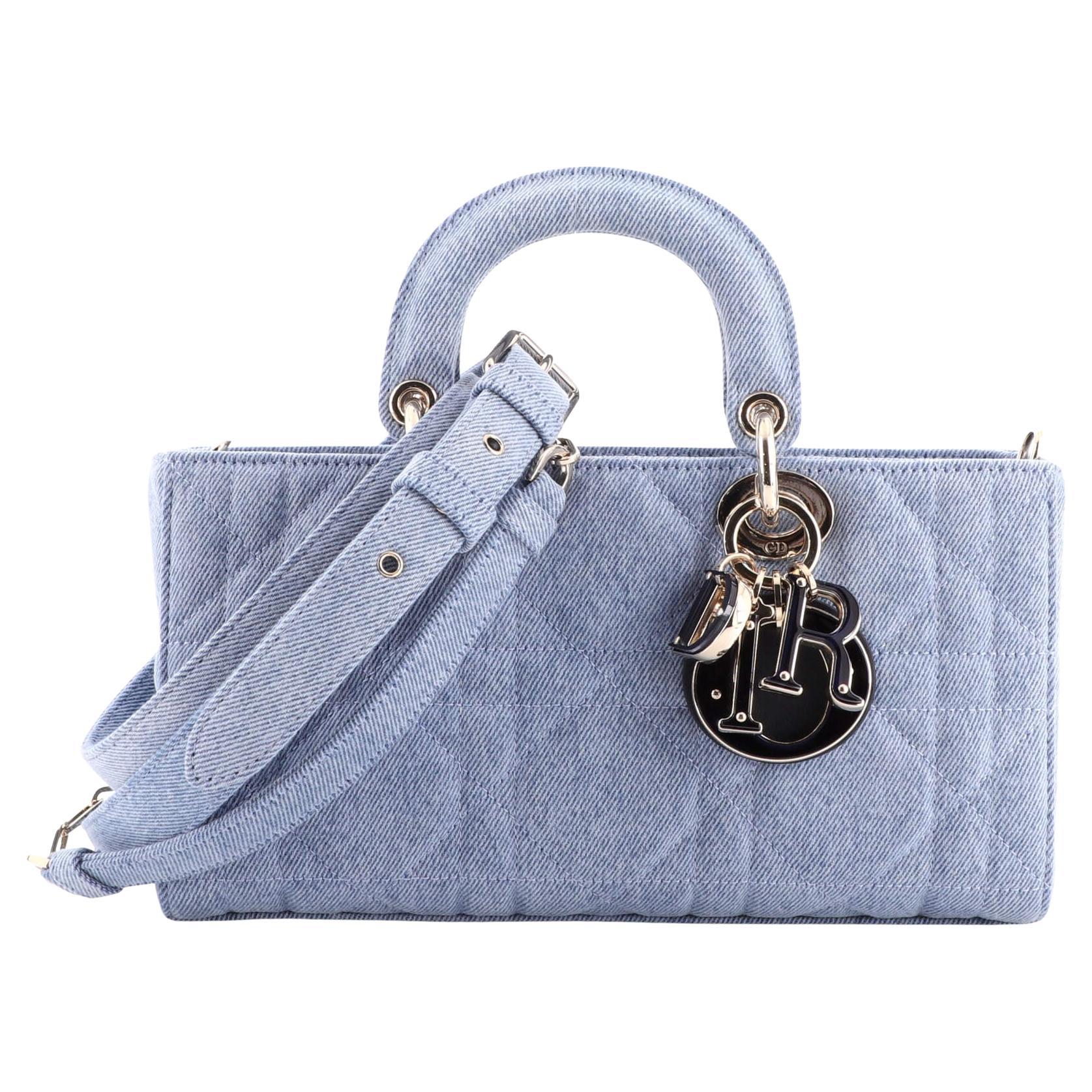 Christian Dior Lady D-Joy Bag Cannage Quilt Denim