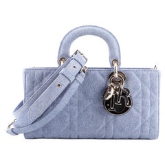 Christian Dior Lady D-Joy Bag Cannage Quilt Denim