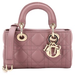 Christian Dior Lady D-Joy Bag Cannage Quilt Lambskin Micro